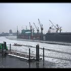 Hafen Hamburg im Februar