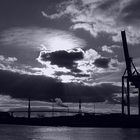 Hafen Hamburg im Herbst