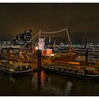 Hafen Hamburg in der Nacht