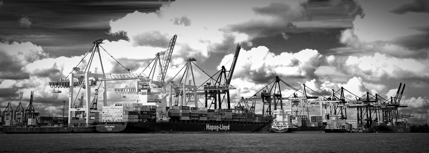 Hafen Hamburg mit der Hapag Lloyd