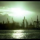 hafen hamburg - mit schiet wetter