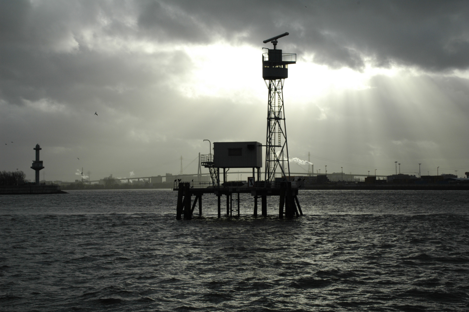 Hafen Hamburg Radarturm Hamburg Port Radar Tower Foto & Bild schiffe und seewege, seewege