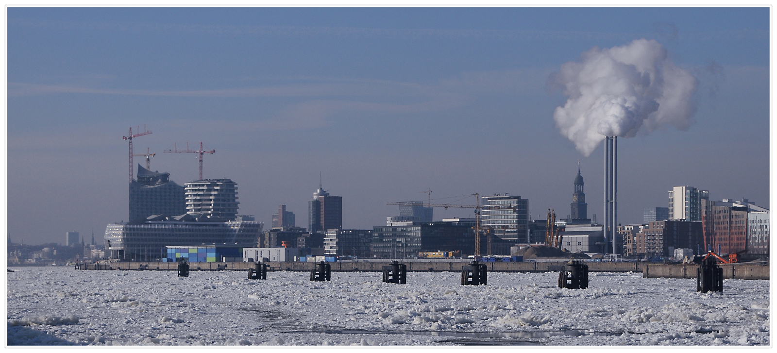 Hafen Hamburg Winter 2