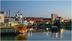 Hafen Hirtshals am Abend