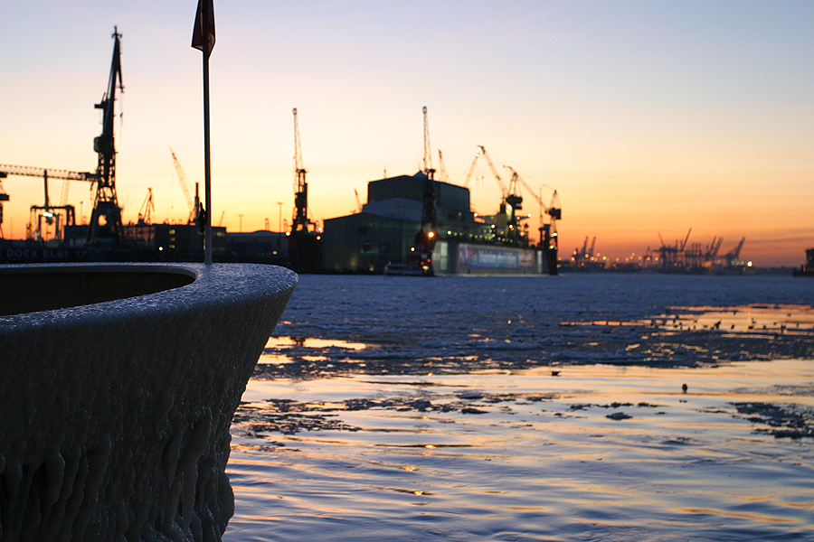 Hafen im Abendlicht