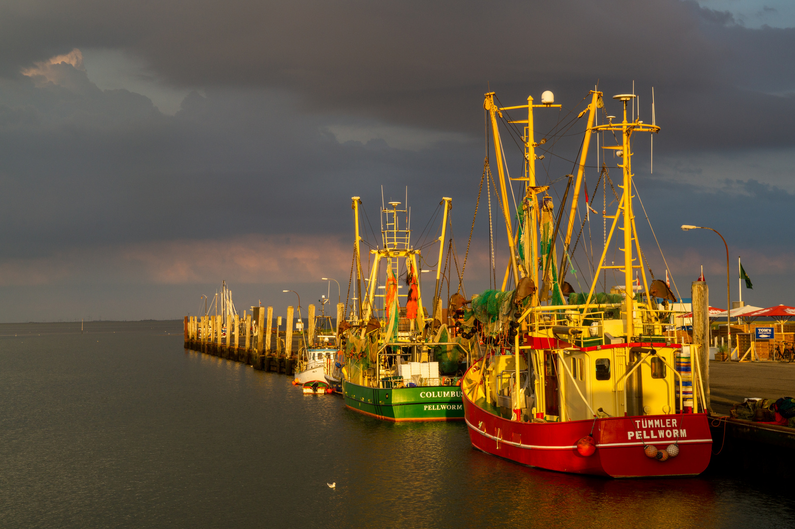 Hafen im Abendrot 