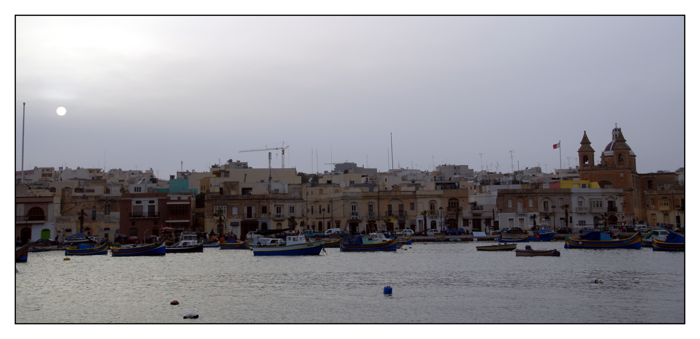 Hafen im Dunst (Valetta) - Panorama