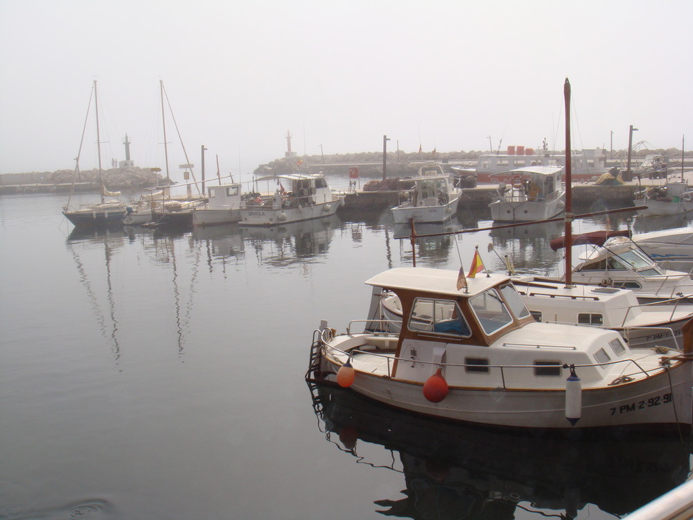 Hafen im Nebel