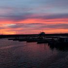 Hafen im Sonnenaufgang