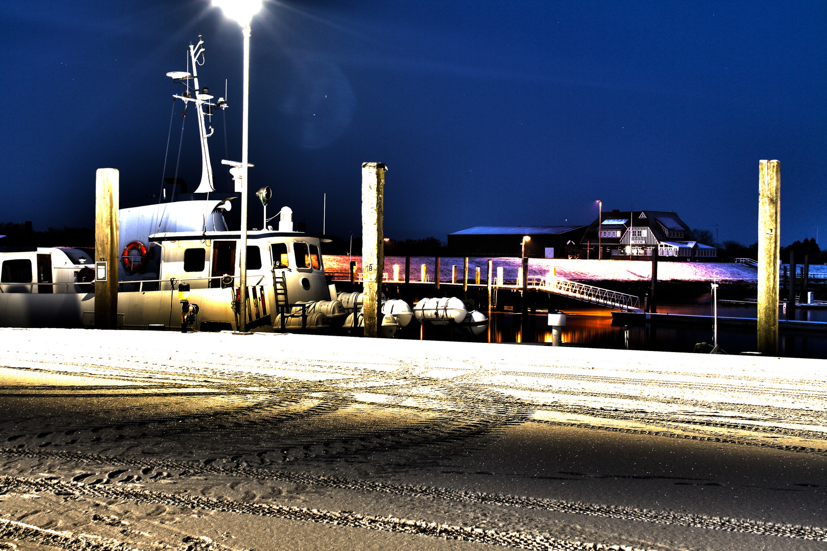 Hafen im Winter