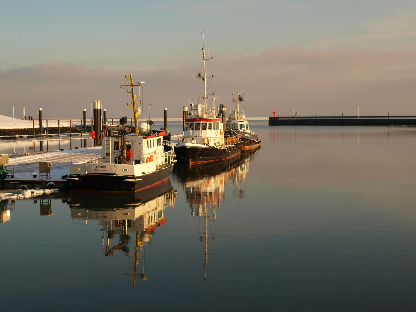 Hafen im Winter