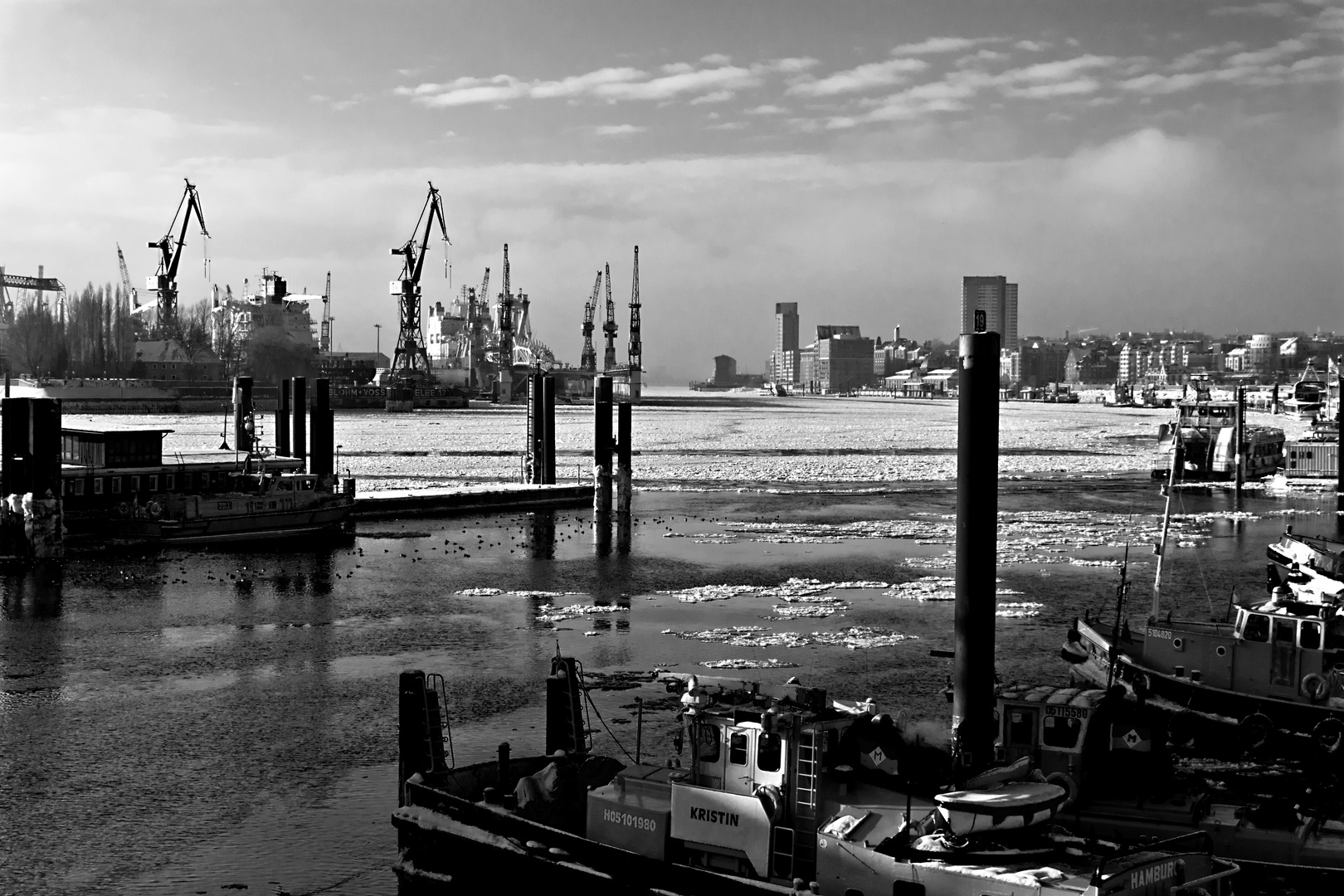 Hafen im Winter