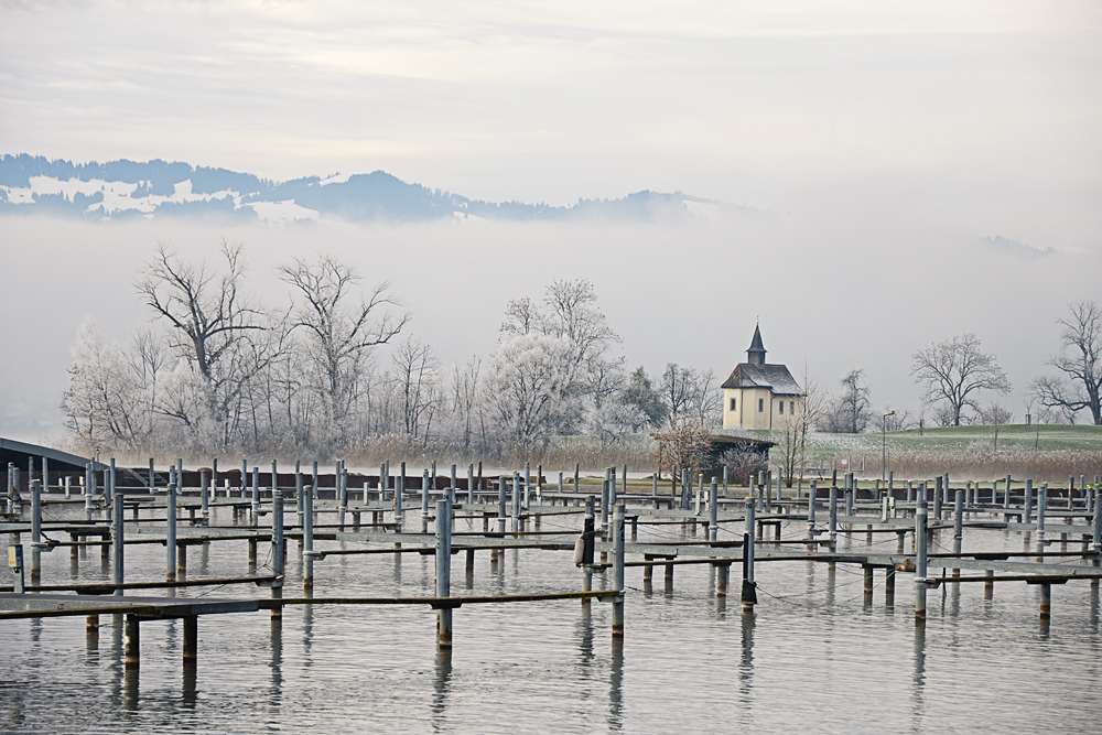 Hafen im Winterschlaf