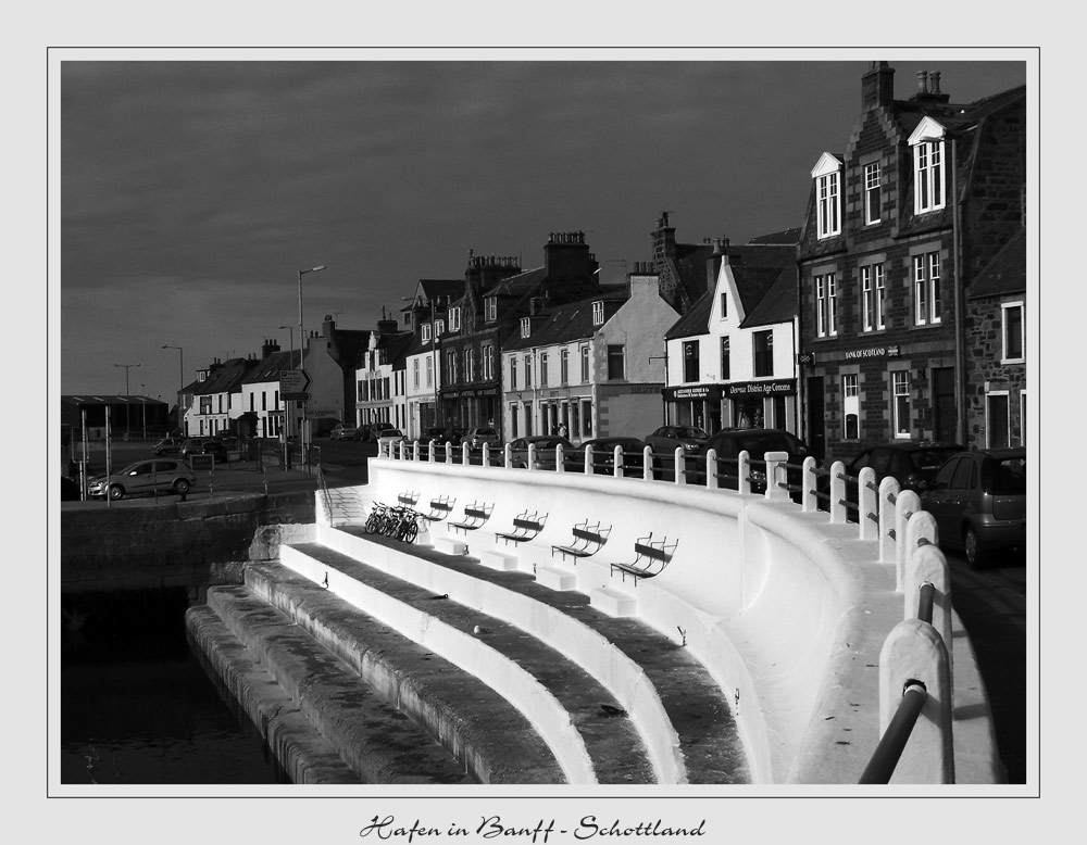 Hafen in Banff Schottland