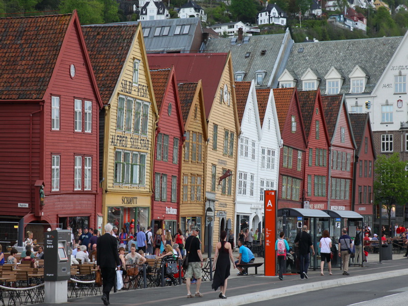 Hafen in Bergen, Norwegen