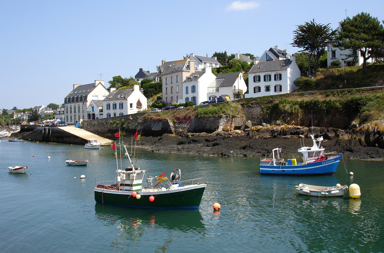 Hafen in Doelan Aval, Bretagne, France