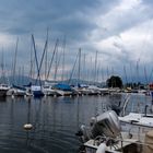 Hafen in Le Bouveret, Schweiz