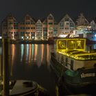 Hafen in Leer bei Nacht