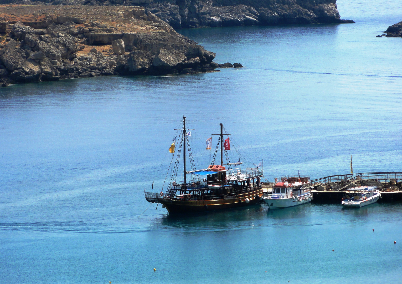 Hafen in Lindos