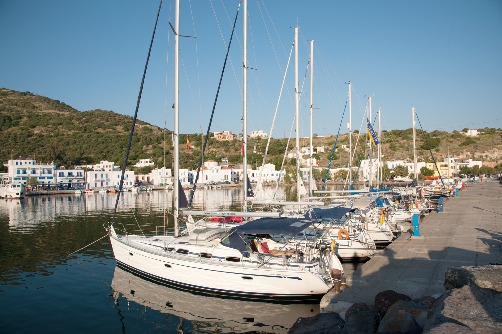 Hafen in Pali, Insel Nisiros, Griechenland