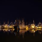 Hafen in San Diego bei Nacht