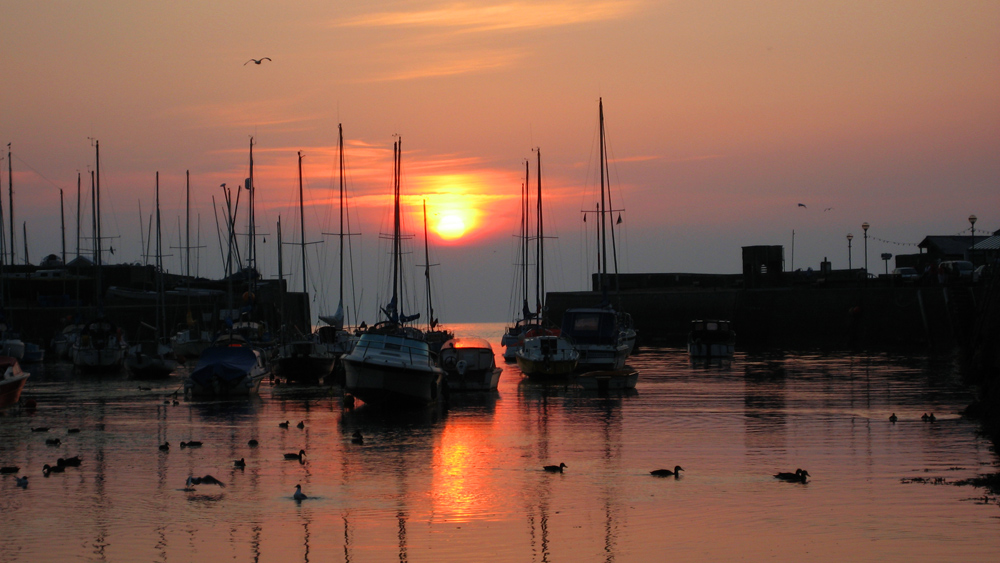 Hafen in Wales