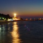 Hafen Kolobrzeg bei Nacht