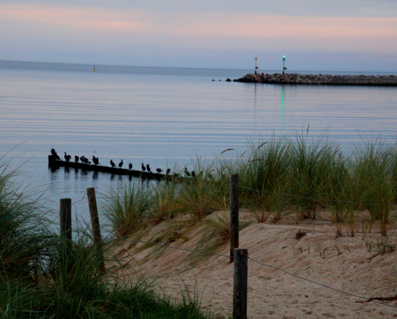 Hafen kurz vor Sonnenuntergang