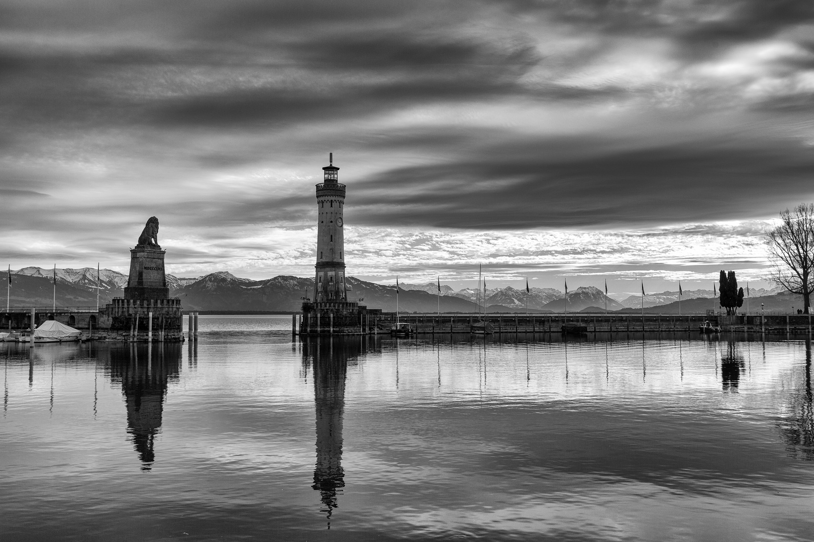 Hafen Lindau 18. Februar 2022