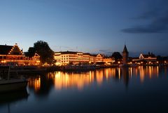 Hafen Lindau bei Nacht 2