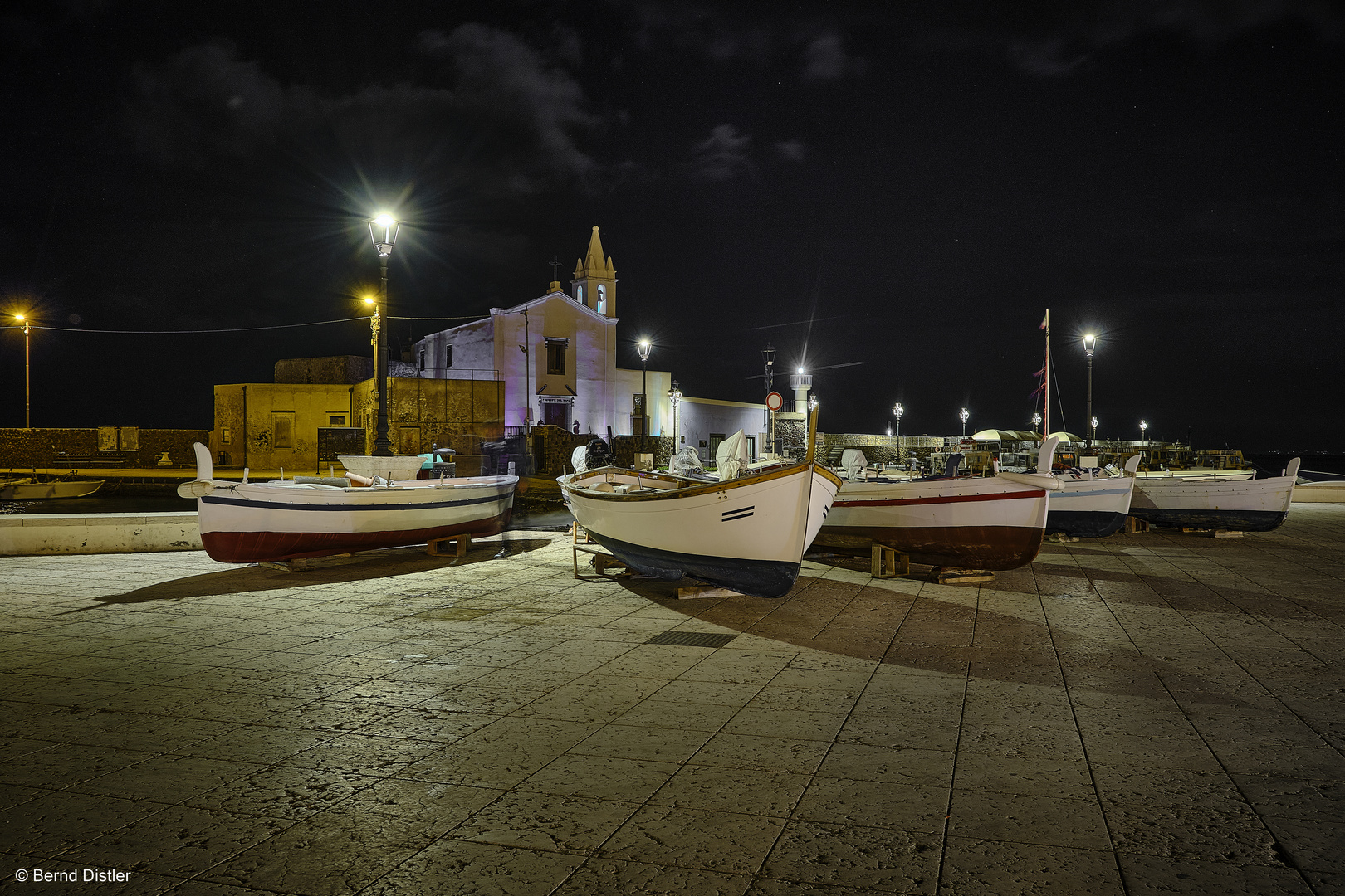 Hafen Lipari Stadt