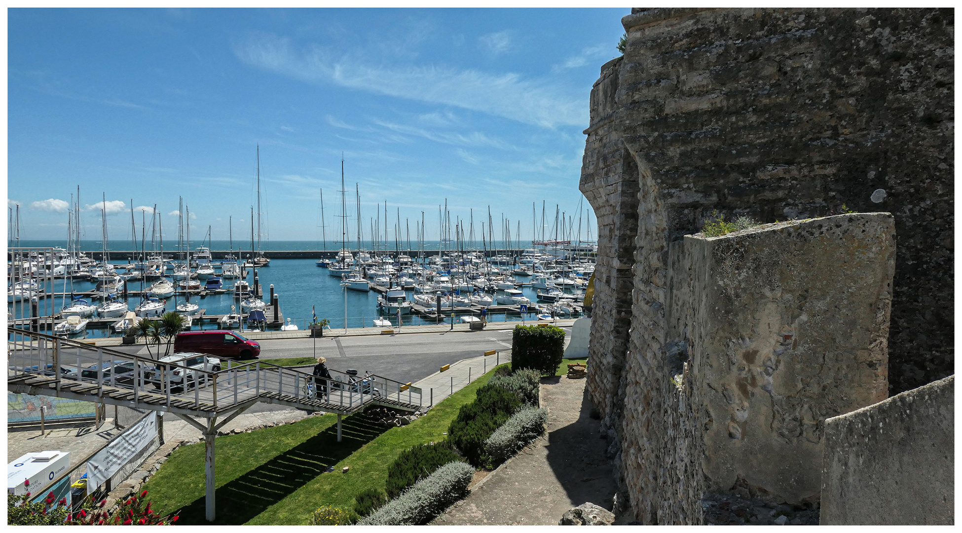 Hafen mit Festung