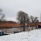 Hafen mit Schnee