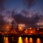 - Hafen Musqat im Oman bei Nacht -