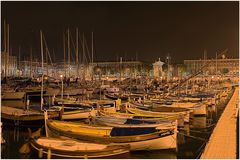 Hafen Nizza bei Nacht