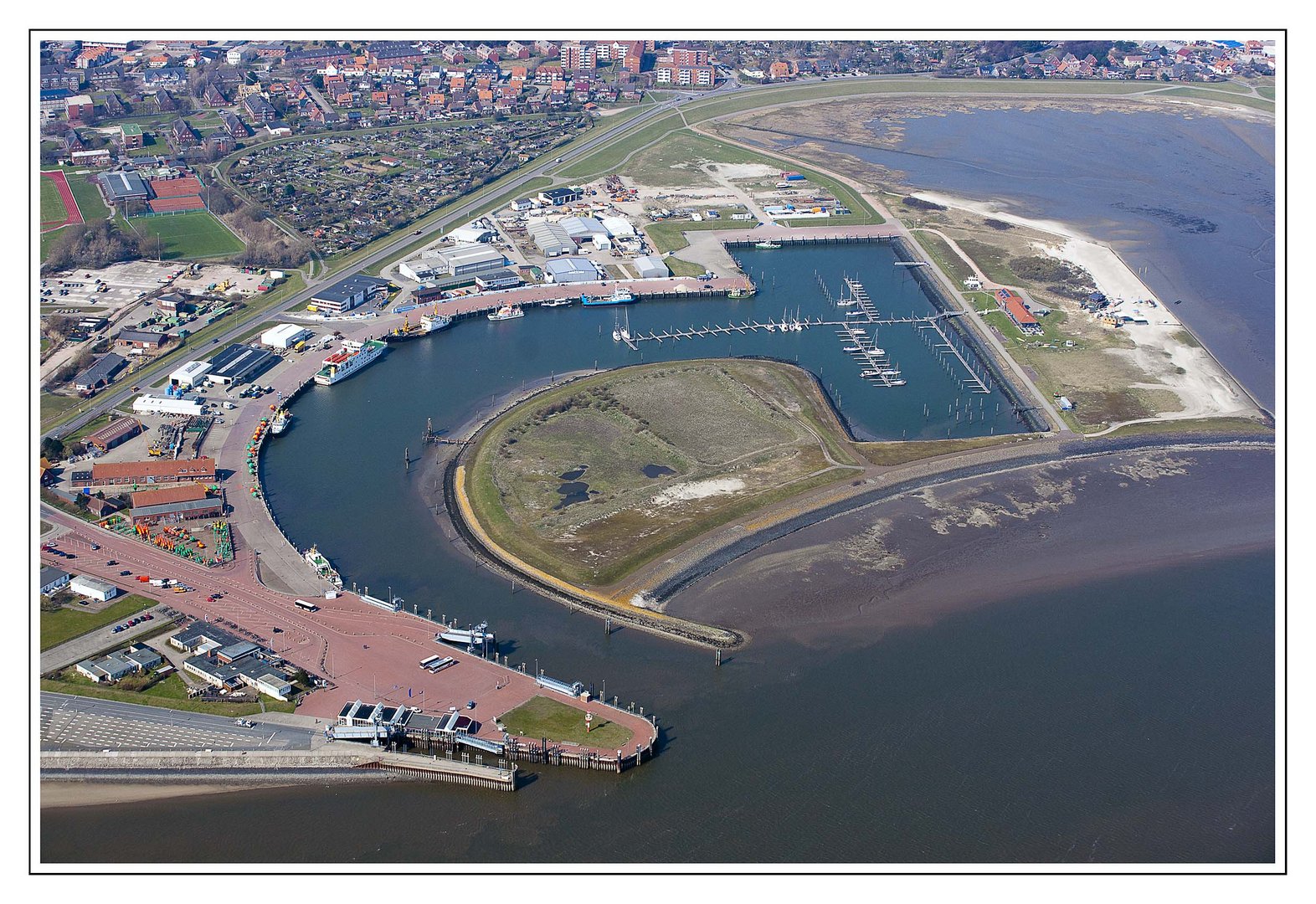 Hafen Norderney bei Ebbe