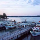 Hafen Prien am Chiemsee am Abend