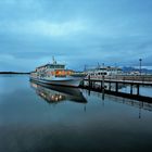 Hafen Prien Stock