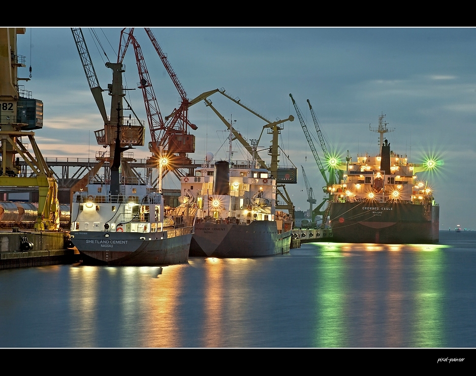  Hafen  Rostock  Foto Bild schiffe und seewege verkehr 