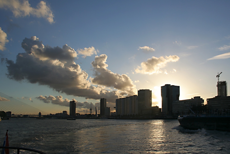 Hafen Rotterdam Nähe Erasmusbrücke