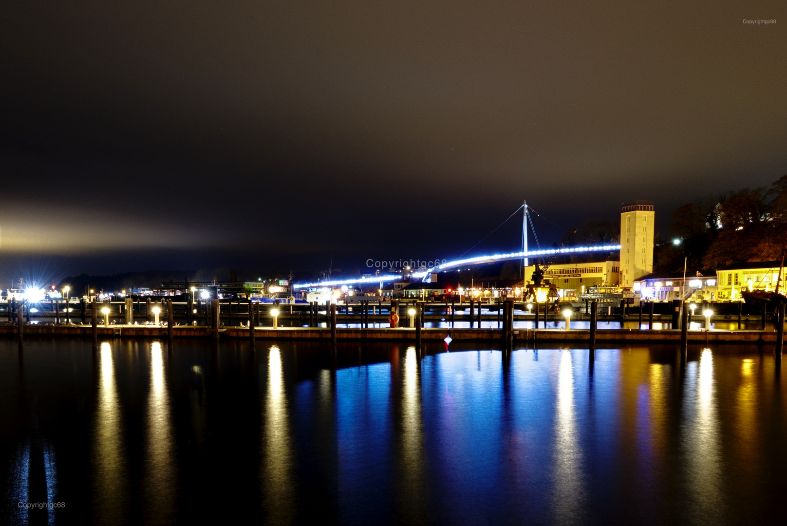 Hafen Sassnitz at night