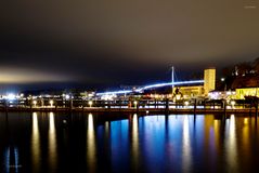 Hafen Sassnitz at night