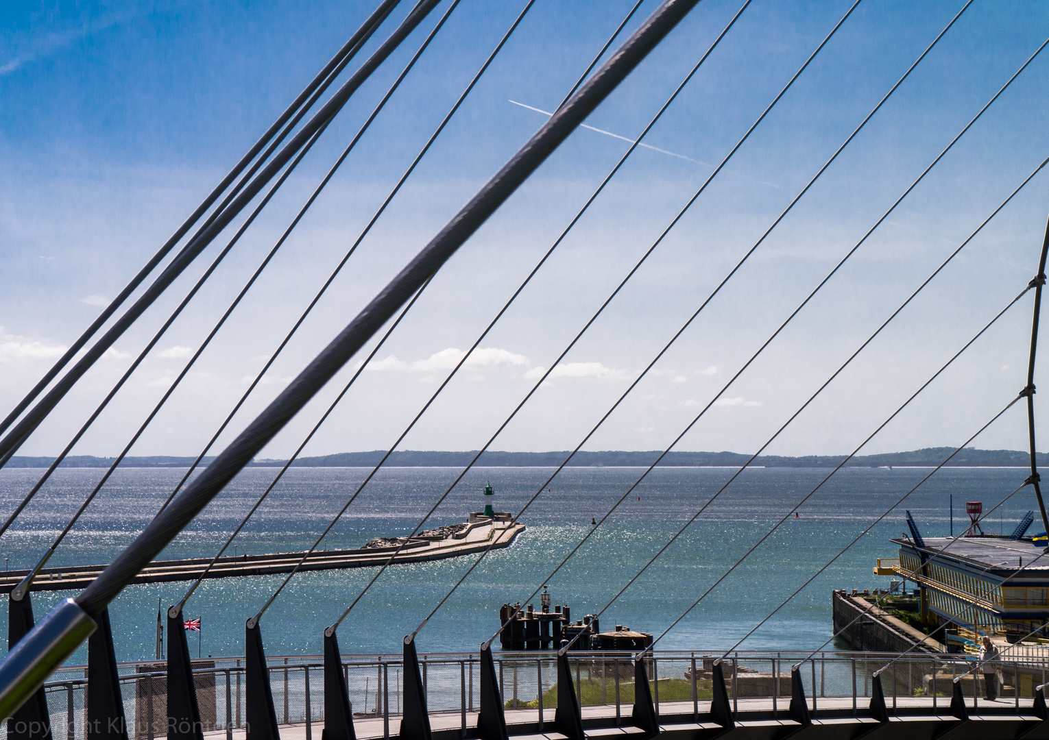 Hafen Sassnitz - Fußgängerbrücke und Mole