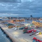 Hafen Southampton am Abend