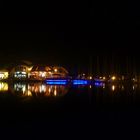 Hafen Tacozijl am Abend