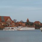 Hafen und Skyline von Tangermünde an der Elbe