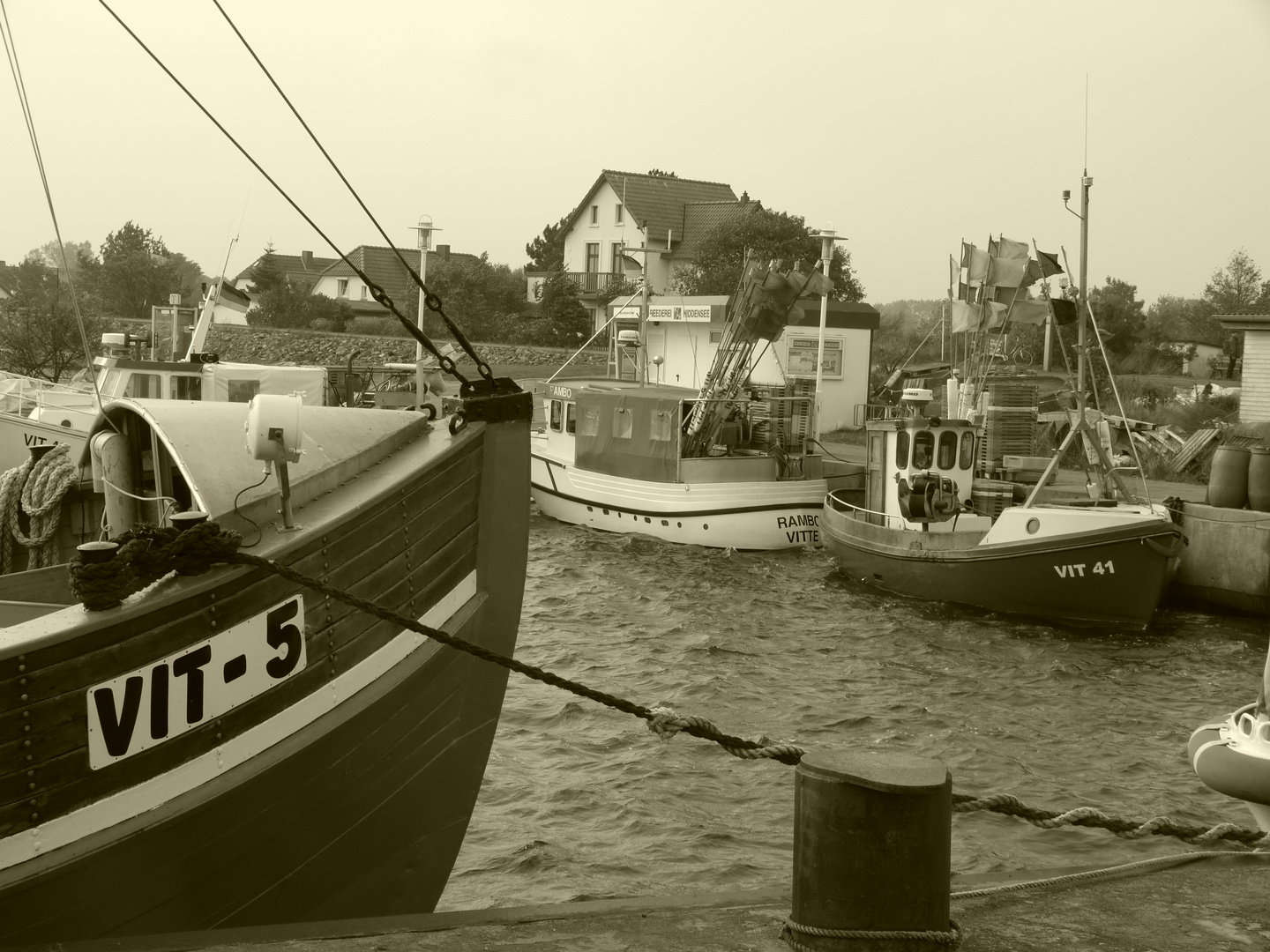 Hafen Vitte auf Hiddensee