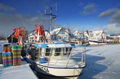 Hafen Vitte im Winter 