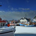 Hafen Vitte im Winter 