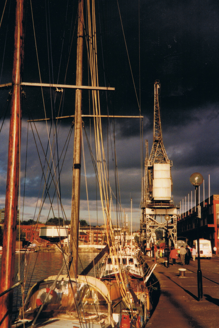 Hafen von Bristol, England